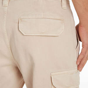 Shorts cargo pour hommes, nouvelle conception, 100% coton, haute qualité, couleur unie, multi-poches, séchage rapide, respirant, élastique - Product Image 3