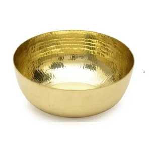 Corbeille à fruits, panier à pain, plateau de service en acier inoxydable de luxe, perforé, à bord festonné, design zen asiatique, léger - Product Image 4