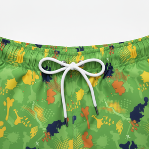 Shorts de bain pour hommes à taille élastique, impression par sublimation, polyester, pour surf et natation, été, prix bas, haute qualité - Product Image 6