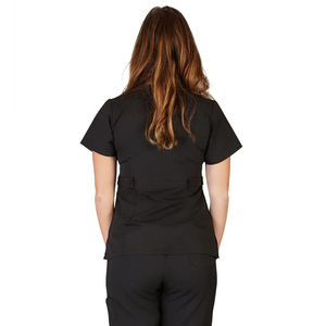 Summer Breathable Knitted Medical <b>Scrub</b> <b>Set</b> for Women Full Customized Short Sleeve High Quality Hospital Nurse Uniforms - Product Image 5