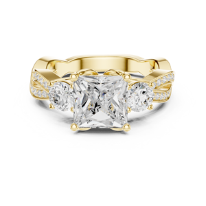 Joyas femeninas Anillo con incrustaciones de cristal de 14K para mujer Joyería de moda elegante para ocasiones especiales - Product Image 3