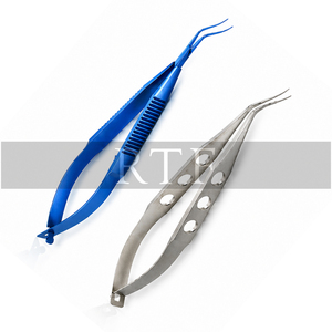 Forceps de Capsulorhexis Manuels en Acier Inoxydable de Qualité Supérieure, de l'État Brut au Fini Raffiné |   Instrument chirurgical ophtalmique certifié CE pour usage hospitalier - Product Image 3