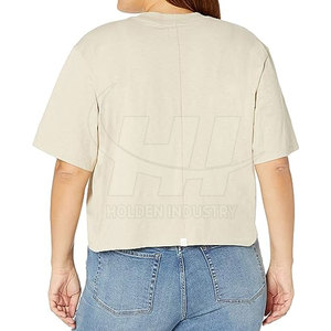 เสื้อยืดครอปท็อปผู้หญิงสำหรับใส่ทุกวัน เรียบง่าย สวมใส่สบาย เสื้อยืดครอปท็อปผู้หญิง เนื้อผ้านุ่ม เบาสบาย ทันสมัย มีสไตล์ - Product Image 5