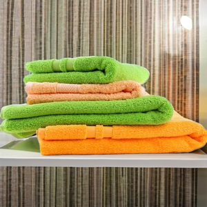 ผ้าขนหนูอาบน้ำคอตตอน100% ผ้าขนหนูอาบน้ำดีไซน์ใหม่คอลเลกชันผ้าทอสีสวยสำหรับโรงแรม - Product Image 1