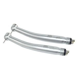หัวกรอฟันแบบ LED Contra Angle พร้อมระบบฉีดน้ำภายใน ความเร็วต่ำ ทำจากสแตนเลสสีเงิน สำหรับใช้ในคลินิก ใช้กับเครื่องลม - Product Image 5