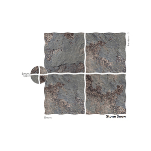 Dalles de carrelage en porcelaine polie emboîtables 500x500mm, surface antibactérienne pour cuisine, appartement et usage extérieur - Product Image 3