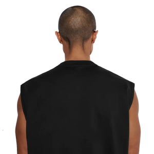 Camiseta Deportiva sin Mangas para Hombre, Negra, Minimalista, Informal, Ligera, para Gimnasio, Verano - Product Image 3