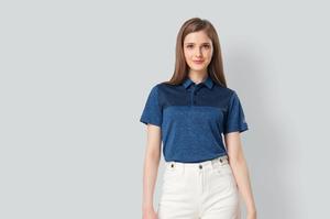 [MARK] OEM/ODM Camiseta Polo de Alto Rendimiento con Estampado de Rayas Refrigerantes MT-526 de Marca Coreana - Product Image 3