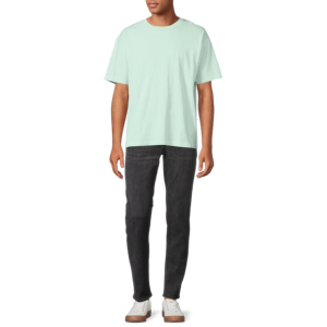 Classic Solid T Shirt For Men Summer Lightweight Soft Cotton Airy Round Neck Half Sleeve Casual Relaxed Fit Comfortable Trend - Product Image 1