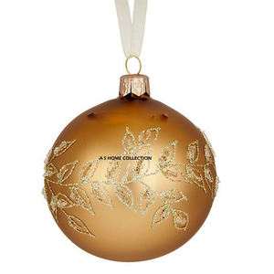 Ornement de Noël fantaisie en métal doré bruni de style moderne, à sublimer, pour la décoration de l'arbre, de la maison ou du mur - Product Image 3