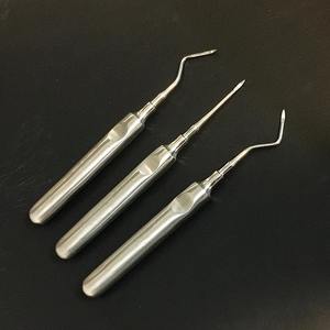 Lot de 3 élévateurs dentaires luxateurs en acier inoxydable, à manche hexagonal courbé, instrument chirurgical pour dentiste - Product Image 5