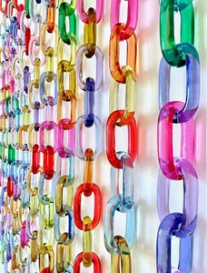 Chaîne décorative en résine de luxe, accessoires personnalisés multi-usages, chaînes en résine pour décoration murale, chaîne à maillons suspendue - Product Image 5