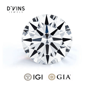 Diamant de laboratoire CVD en vrac D'vins Jewels 0,32 ct E VVS2 HPHT taille brillant rond pour la fabrication de bijoux - Product Image 2