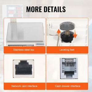 Bilancia Digitale in Acciaio da 66 LB con Display LCD per Uso Commerciale - Product Image 6