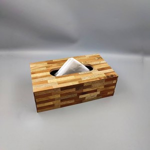 Caja de pañuelos de resina, diseño rectangular moderno hecho a mano, acabado natural, decoración ecológica para el hogar de HANDICRAFT HUB - Product Image 5