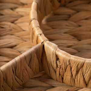 Handmade Natural Water Hyacinth Fruit Tray Woven Fruit <b>Basket</b> Kitchen <b>Table</b> Organizer Rustic Home Decor Wholesale Vietnam - Product Image 6