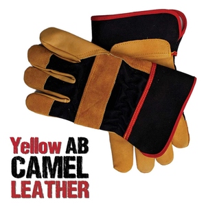 ถุงมือหนังวัวลายเกรนสำหรับงานอุตสาหกรรม ป้องกันภัยส่วนบุคคล ถุงมือช่างชาวแคนาดา ทนทานสำหรับงานก่อสร้าง - Product Image 4