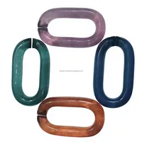 Chaîne décorative en résine faite à la main, accessoire de décoration intérieure moderne, chaîne en résine entrelacée pour la mise en scène de table, décoration de centre de table