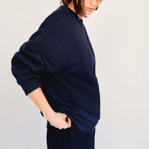 Sweat-shirt à capuche zippé pour femme, décontracté, mode sport, coupe ample, fin, à manches longues, avec logo personnalisé, délavé à l'acide - Product Image 4