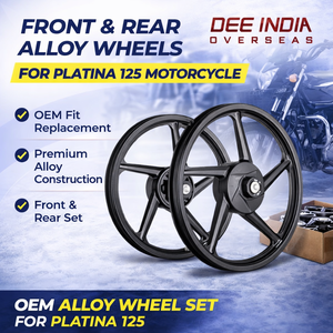 Rueda de Aleación Delantera y Trasera OEM para Motocicleta Platina 125, Conjunto de Llanta de Aleación - Product Image 2