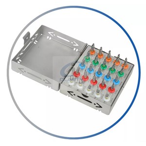 Kit de 25 Piezas para Cirugía de Implantes Dentales Cónicos, Manual, con Topeadores Integrados y Caja, Instrumentos de Acero Inoxidable, CE - Product Image 2