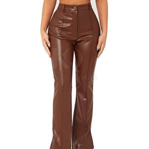 Pantalones de cuero modernos para mujer, corte ajustado, diseño de talle alto, para fiestas, salidas nocturnas y moda diaria con confianza. - Product Image 5