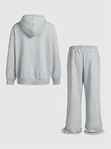 Conjunto Deportivo de Algodón Personalizado para Fabricantes OEM, Chándal Estampado de Alta Calidad, Ropa Deportiva Urbana a la Moda - Product Image 2