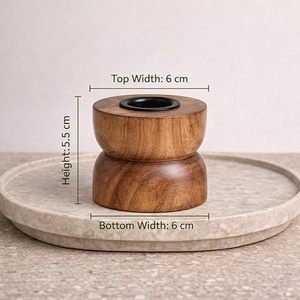 Modern Wooden Cube <b>Tealight</b> Candle <b>Holder</b> Handmade Decorative Tabletop Candle Stand Home Wedding Decor - Product Image 2
