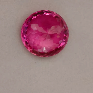 Zafiro Rosa Precioso Cultivado en Laboratorio, Forma Redonda, Piedra Suelta, Calidad Premium, Para Joyería, Hecho a Mano - Product Image 1