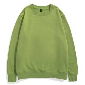 เสื้อสเวตเชิ้ตคอกลมโอเวอร์ไซส์แบบยูนิเซ็กซ์ สีเทาล้วน ผ้าฝ้ายถัก สวมใส่สบายๆ สำหรับฤดูใบไม้ร่วง ทรงปกติ แขนยาว - Product Image 4