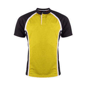 Maillot de sport unisexe à manches raglan sans col, imprimé bleu et noir, 100 % polyester, pour entraînement d'équipe, football, baseball - Product Image 3