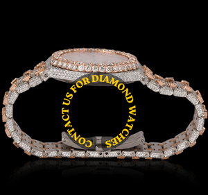 Reloj de Lujo y Moda con Esfera Redonda de Cuarzo, con Diamantes de Imitación y Moissanita, Estilo Hip Hop, Fecha Automática, con Diseño Similar al Cristal - Product Image 4