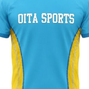 Ensemble short et maillot de netball sublimé bleu ciel et jaune pour homme, en polyester léger, uniforme sportif avec panneau latéral rayé, pour l'entraînement - Product Image 5