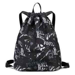 New Quality Water Resistant Sports Gym Sack <b>Drawstring</b> <b>Backpacks</b> Reusable Polyester Promotion Gym <b>Drawstring</b> Bag - Product Image 6