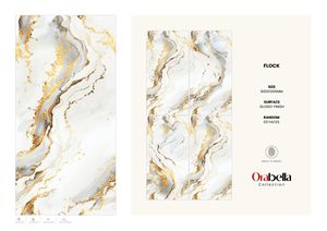 กระเบื้องพอร์ซเลนรุ่นใหม่ ขนาด 60x120 ซม. (600x1200 มม.) 24x48 นิ้ว ผิวมันเงา ขนาดใหญ่ คุณภาพพรีเมียม ดีไซน์หรูหรา สำหรับตกแต่งสไตล์โมเดิร์น - Product Image 2