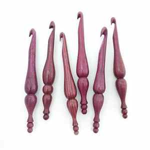 Custom Made Portable Premium Quality Wooden <b>Crochet</b> <b>Hooks</b> (Rosewood) Sizes 3.5mm+ for Hand Knitting-Eco-Friendly Knitting - Product Image 2