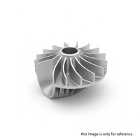 Roue de turbine en acier inoxydable moulée par investissement pour l'aérospatiale, usinée CNC, composant industriel de précision, tolérance de 0,01 mm