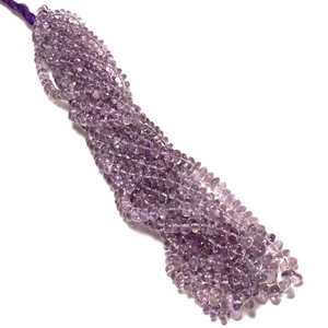 Cuentas Redondas Lisas de Amatista Rosa, Hilo de Amatista Natural para la Fabricación de Joyas DIY - Product Image 2