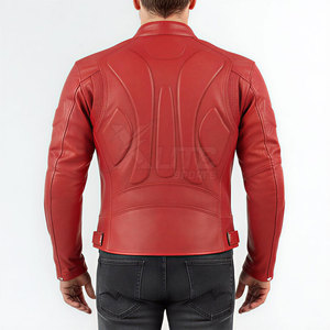 Option de Commande en Gros : Blouson Moto Homme Personnalisable de Haute Qualité, Respirant, en Cuir Lisse et Doux, Imperméable et Coupe-Vent - Product Image 4