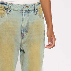 กางเกงยีนส์เดนิมเด็กผู้ชายคุณภาพสูง เนื้อผ้านุ่ม ยืดหยุ่นได้ เหมาะสำหรับใส่เล่นกีฬาหรือใส่ในชีวิตประจำวัน / ลุคแบบฟอกสี พร้อมโลโก้สั่งทำ ราคาประหยัด - Product Image 3