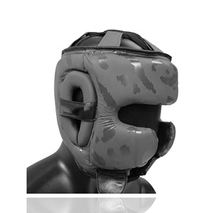 Protector de Cabeza de Boxeo de Cuero con Camuflaje Oliva Personalizado, Casco de Sparring, Protección MMA, Protector de Cabeza para Artes Marciales, Logotipo Personalizado, Venta al Por Mayor - Product Image 4