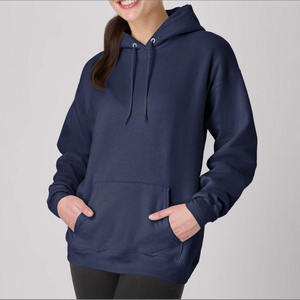 Sweat-shirt à capuche épais en coton bleu surdimensionné style vintage pour homme, idéal pour la course, le hip-hop, l'hiver et les activités de plein air, avec cordon de serrage et broderie 3D - Product Image 2