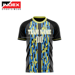 Camiseta de Fútbol Sublimada Personalizada, Unisex, Cuello Redondo, Manga Corta, Poliéster que Absorbe la Humedad, Impresión del Nombre del Equipo, para Todas las Temporadas - Product Image 3