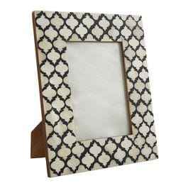 Cadre photo en résine personnalisable avec finition brillante pour photos de famille, avec incrustation noire et blanche, craftera exports - Product Image 6