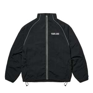 NESTA SPORTS เสื้อแจ็คเก็ตวอร์มแบบมีปกตั้งสไตล์เรโทร ซิปหน้า น้ำหนักเบา สำหรับผู้ชาย พร้อมชายเสื้อปรับได้และแถบสะท้อนแสง - Product Image 1