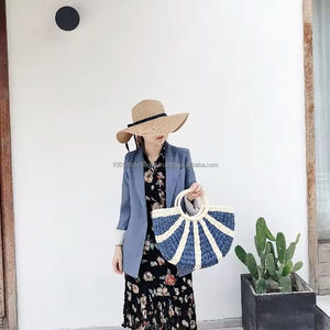 Tote Shopping <b>Bag</b> Water Hyacinth Eco-friendly Shoulder <b>Bag</b> Women <b>Straw</b> Beach Handbag Made in Vietnam Wholesale Price - Product Image 5
