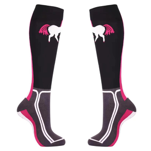 Chaussettes de compression pour hommes avec logo personnalisé très demandées, respirantes, à séchage rapide, pour l'équitation et les sports équestres, automne - Product Image 1