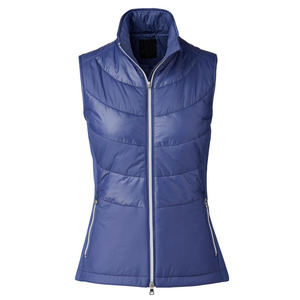 Gilet matelassé sans manches pour femme avec doublure polaire épaisse, fermeture éclair et boutons, manteau d'hiver chaud, vêtement d'extérieur - Product Image 5