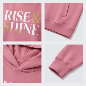 เสื้อฮู้ดดี้พิมพ์ลายผ้าฟลีซทรงหลวมสำหรับผู้หญิง สวมใส่สบายในฤดูหนาว มีกระเป๋าข้าง - Product Image 6
