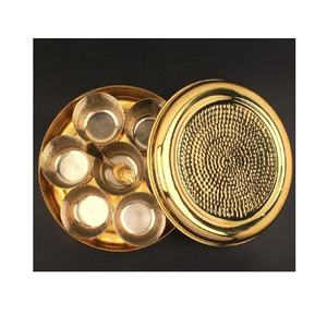 High on Demand Brass <b>Masala</b> <b>Box</b> with Multiple Compartments for Daily Cooking Available At Wholesale Price - Product Image 5